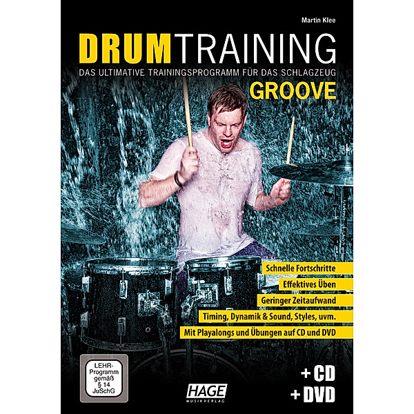 Drum Training Groove + CD + DVD, Martin Klee