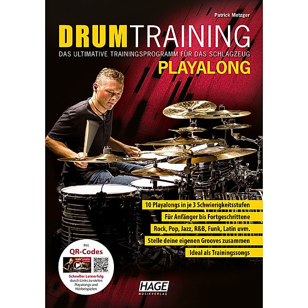 Drum Training Playalong + MP3-CD, Patrick Metzger