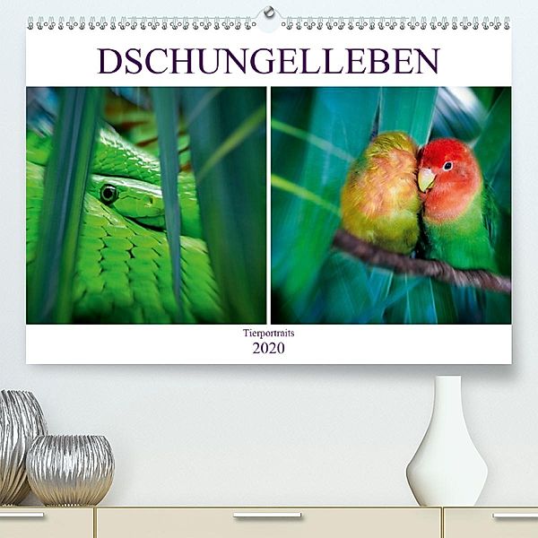Dschungelleben - Tierportraits (Premium-Kalender 2020 DIN A2 quer), Liselotte Brunner-Klaus