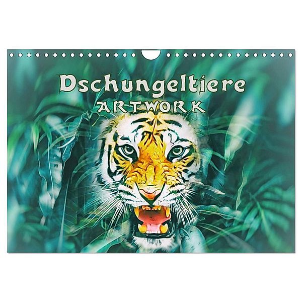 Dschungeltiere - ARTWORK (Wandkalender 2025 DIN A4 quer), CALVENDO Monatskalender, Calvendo, Liselotte Brunner-Klaus