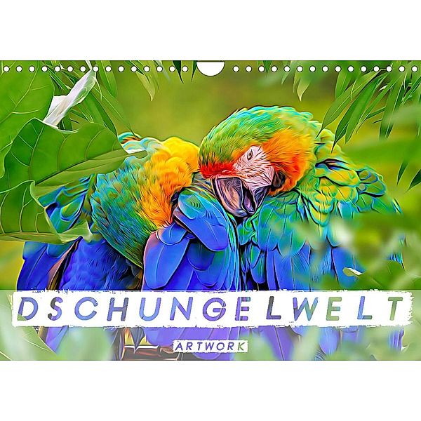 Dschungelwelt - Artwork (Wandkalender 2023 DIN A4 quer), Liselotte Brunner-Klaus