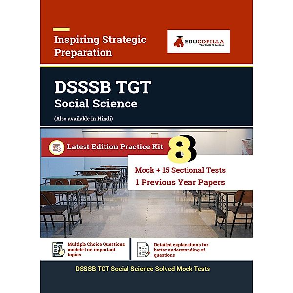 DSSSB Trained Graduate Teacher (TGT) Social Studies Recruitment Exam | 2100 Solved Questions By EduGorilla Prep Experts, EduGorilla Prep Experts