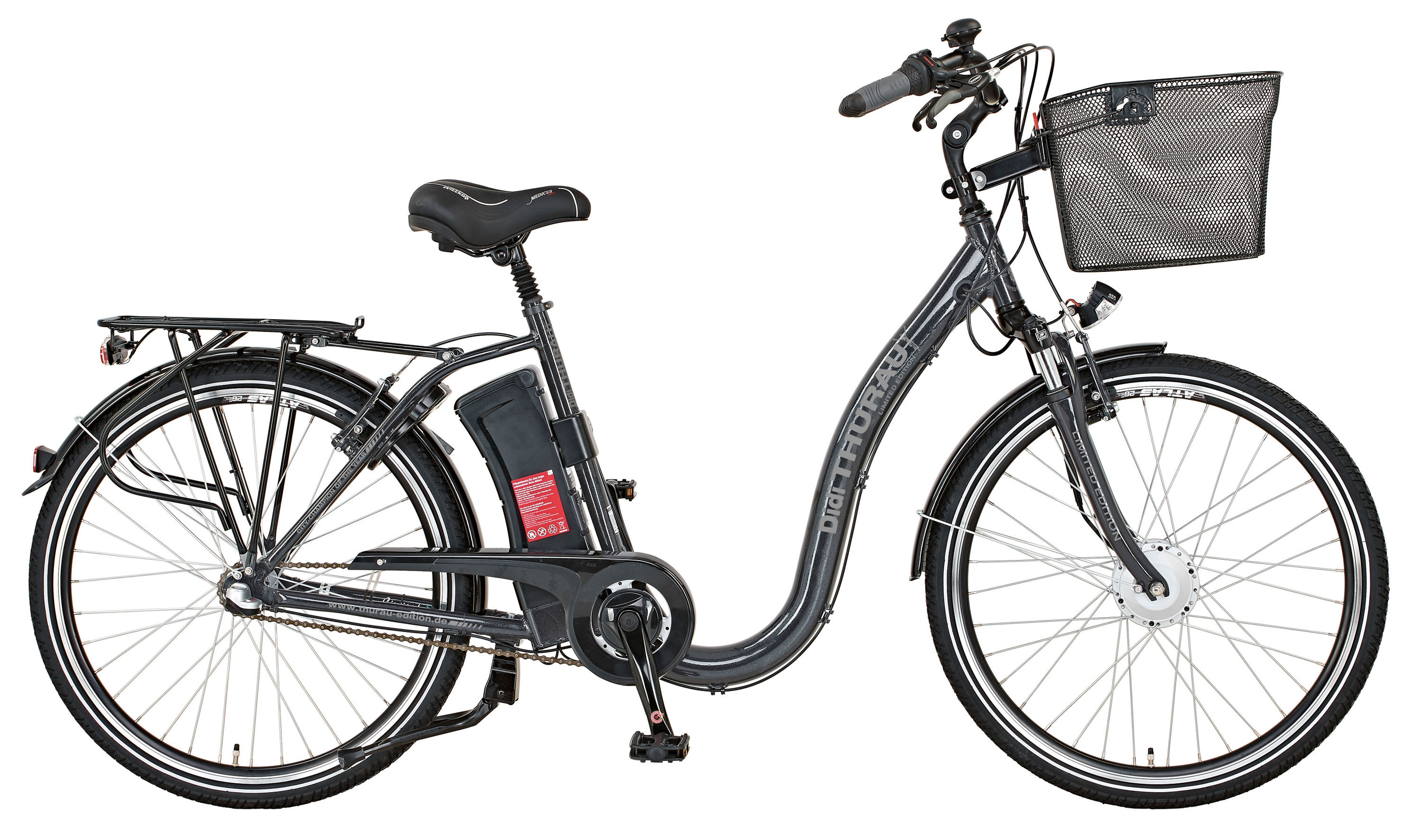 DTE E-Bike Alu City Comfort, 3 Gang Typ: grau, 36 V 6,6 Ah, Tiefeinsteiger  | Weltbild.de