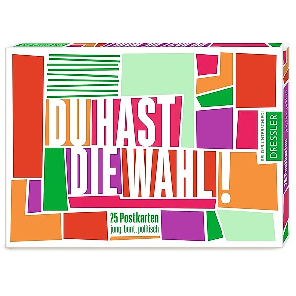 Du hast die Wahl! 25 Postkarten. jung, bunt, politisch, Felix Treder