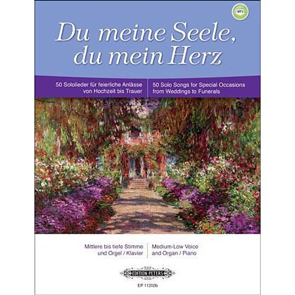 Du meine Seele, du mein Herz, für mittlere bis tiefe Stimme + Orgel/Klavier