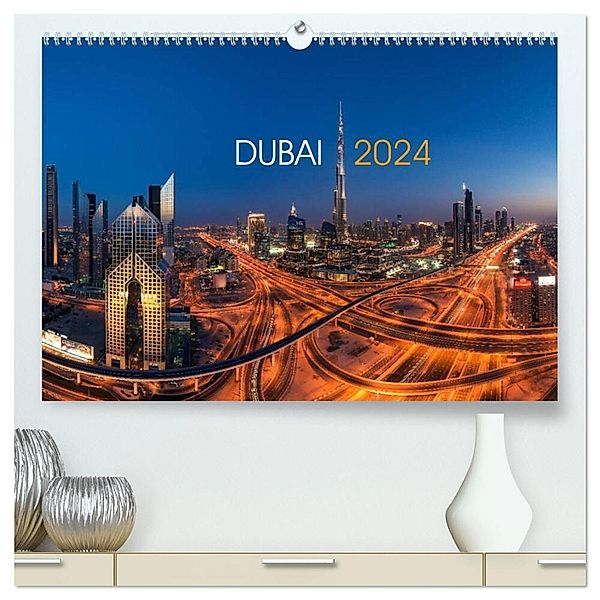 DUBAI - 2024 (hochwertiger Premium Wandkalender 2024 DIN A2 quer), Kunstdruck in Hochglanz, Jean Claude Castor I 030mm-photography