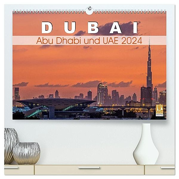 Dubai, Abu Dhabi und UAE 2024 (hochwertiger Premium Wandkalender 2024 DIN A2 quer), Kunstdruck in Hochglanz, Christoph Papenfuss