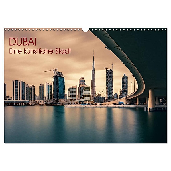 Dubai - Eine künstliche Stadt (Wandkalender 2024 DIN A3 quer), CALVENDO Monatskalender, Jean Claude Castor I 030mm-photography