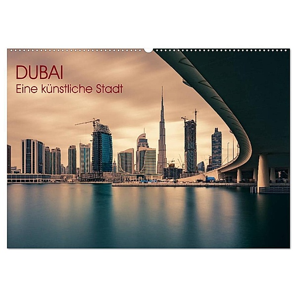 Dubai - Eine künstliche Stadt (Wandkalender 2024 DIN A2 quer), CALVENDO Monatskalender, Jean Claude Castor I 030mm-photography