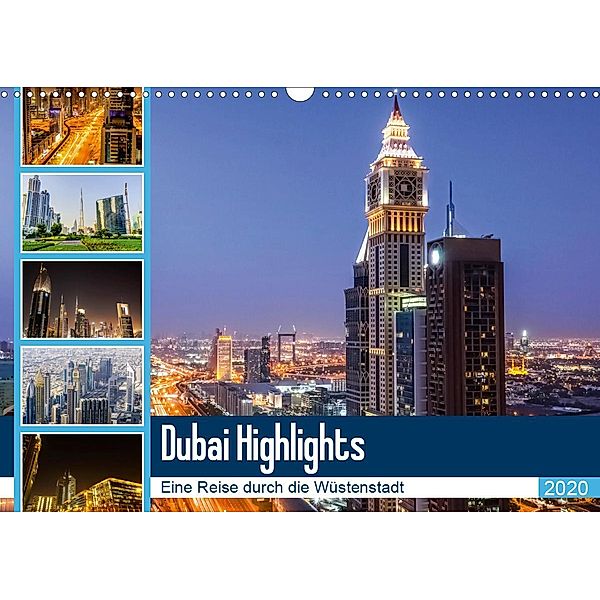 Dubai Highlights (Wandkalender 2020 DIN A3 quer), Markus Nawrocki