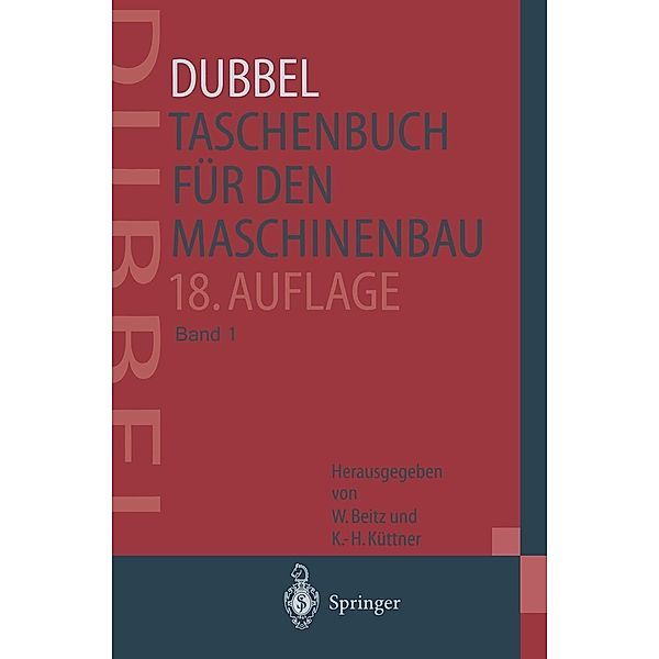 DUBBEL - Taschenbuch für den Maschinenbau / Springer