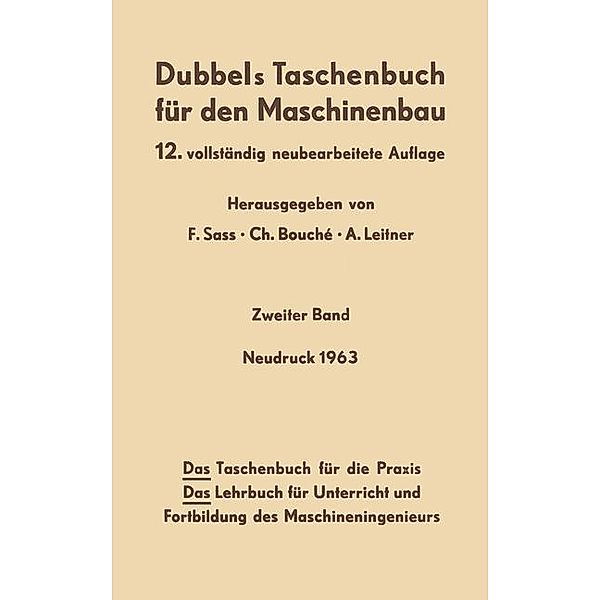 Dubbels Taschenbuch für den Maschinenbau