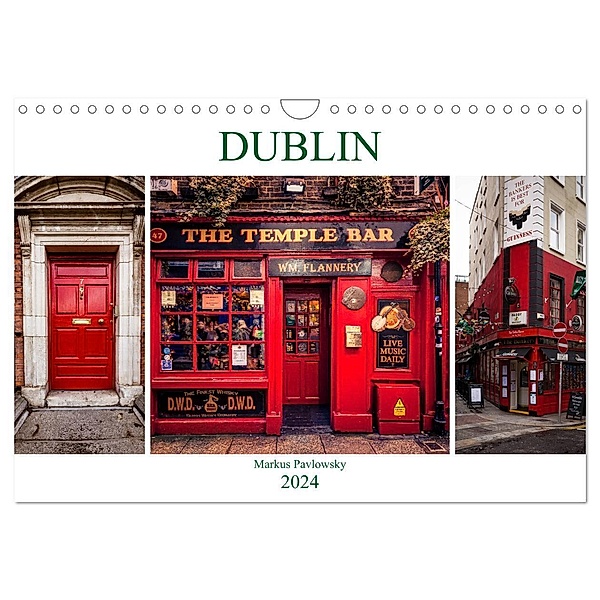 Dublin (Wandkalender 2024 DIN A4 quer), CALVENDO Monatskalender, Markus Pavlowsky