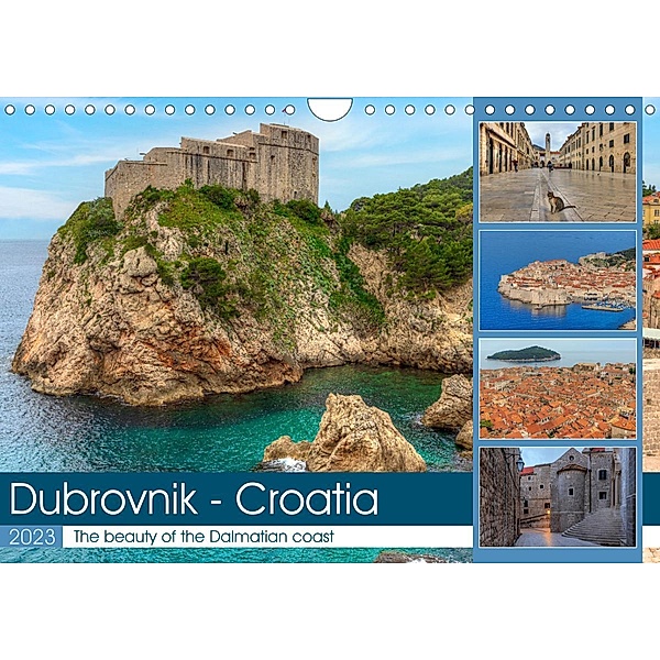 Dubrovnik - Croatia The beauty of the Dalmatian coast (Wall Calendar 2023 DIN A4 Landscape), Joana Kruse