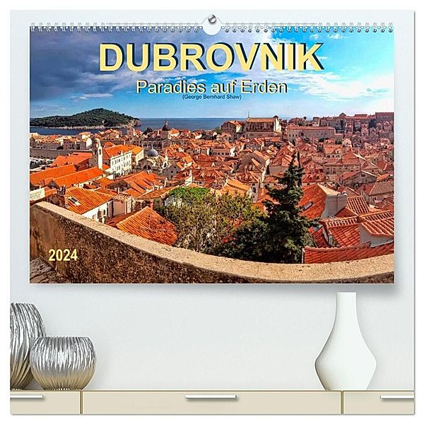 Dubrovnik - Paradies auf Erden (hochwertiger Premium Wandkalender 2024 DIN A2 quer), Kunstdruck in Hochglanz, Peter Roder