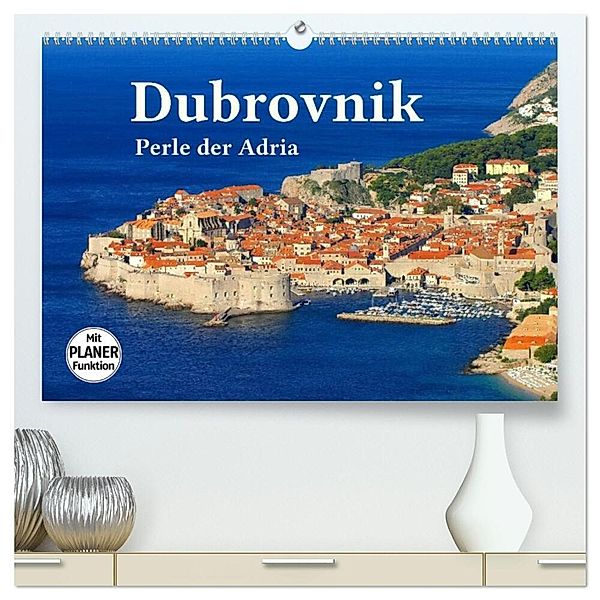 Dubrovnik - Perle der Adria (hochwertiger Premium Wandkalender 2025 DIN A2 quer), Kunstdruck in Hochglanz, Calvendo, LianeM