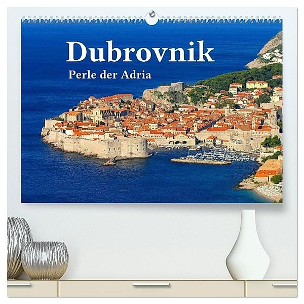 Dubrovnik - Perle der Adria (hochwertiger Premium Wandkalender 2025 DIN A2 quer), Kunstdruck in Hochglanz, Calvendo, LianeM