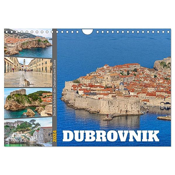 Dubrovnik - Stolze Schönheit der Dalmatischen Küste (Wandkalender 2024 DIN A4 quer), CALVENDO Monatskalender, Joana Kruse