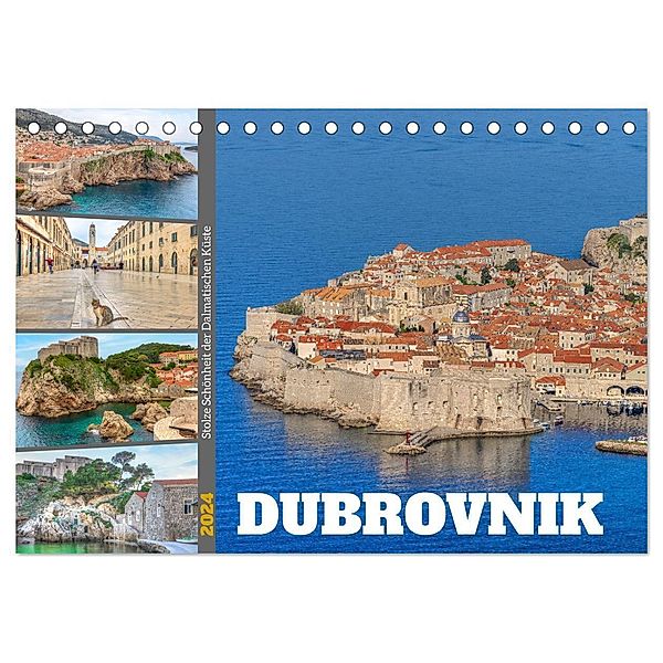 Dubrovnik - Stolze Schönheit der Dalmatischen Küste (Tischkalender 2024 DIN A5 quer), CALVENDO Monatskalender, Joana Kruse