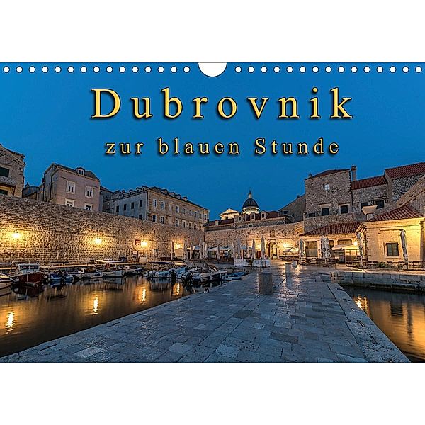 Dubrovnik zur blauen Stunde (Wandkalender 2021 DIN A4 quer), Jens Schneider