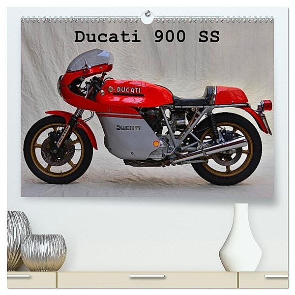 Ducati 900 SS (hochwertiger Premium Wandkalender 2024 DIN A2 quer), Kunstdruck in Hochglanz, Ingo Laue