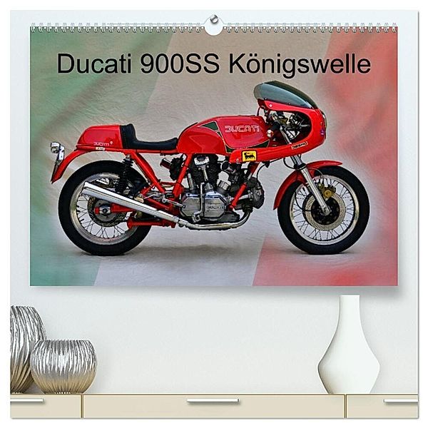 Ducati 900SS Königswelle (hochwertiger Premium Wandkalender 2024 DIN A2 quer), Kunstdruck in Hochglanz, Ingo Laue