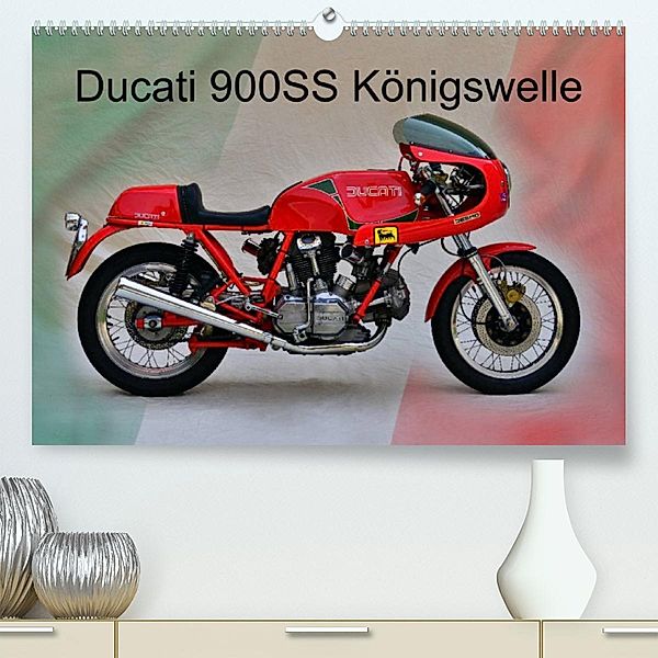 Ducati 900SS Königswelle (Premium, hochwertiger DIN A2 Wandkalender 2023, Kunstdruck in Hochglanz), Ingo Laue