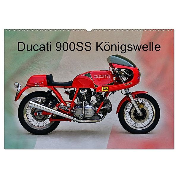 Ducati 900SS Königswelle (Wandkalender 2025 DIN A2 quer), CALVENDO Monatskalender, Calvendo, Ingo Laue