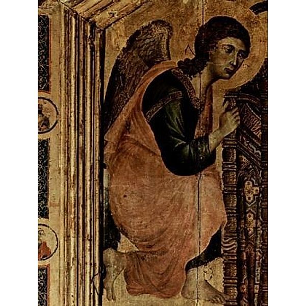 Duccio di Buoninsegna - Madonna Rucellai, Szene: Thronende Madonna und Engel, Detail: Engel - 100 Teile (Puzzle)