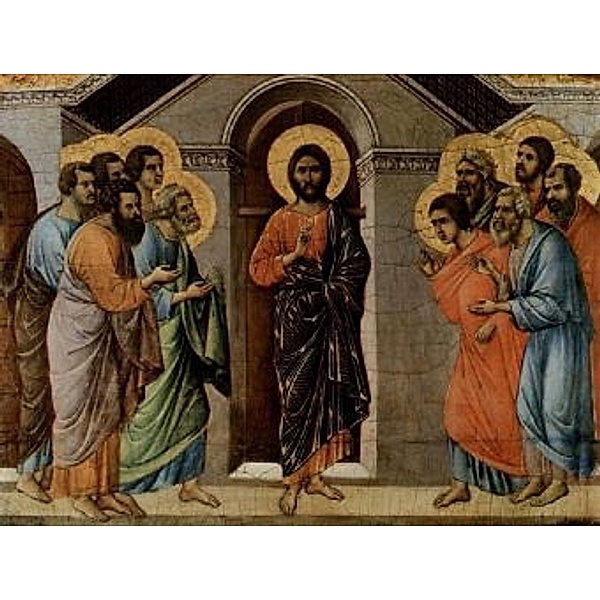 Duccio di Buoninsegna - Maestà, Christus erscheint den Aposteln an der verschlossenen Pforte - 200 Teile (Puzzle)