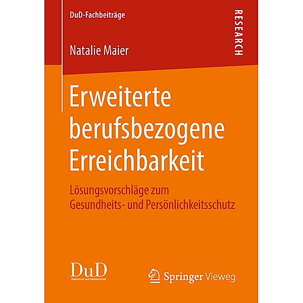DuD-Fachbeiträge / Erweiterte berufsbezogene Erreichbarkeit, Natalie Maier