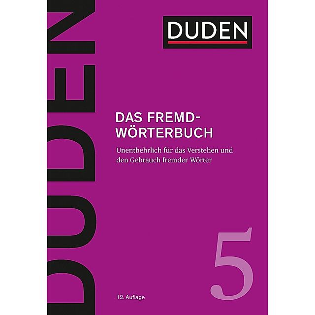 Duden - Das Fremdwörterbuch Buch versandkostenfrei bei Weltbild.de