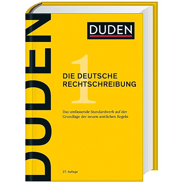 Duden - Die deutsche Rechtschreibung Buch versandkostenfrei - Weltbild.ch
