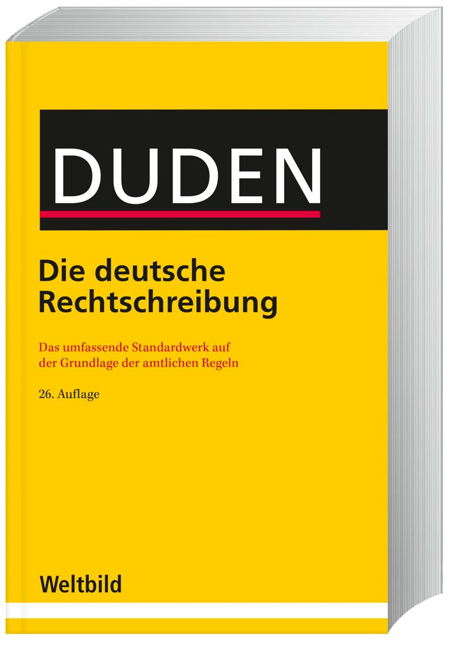 DUDEN - Die deutsche Rechtschreibung 26. Auflage Weltbild-Ausgabe  versandkostenfrei