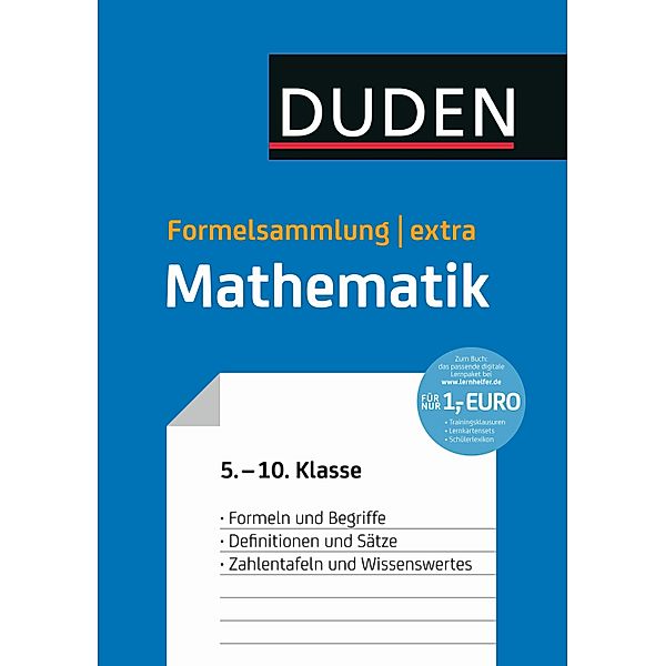 Duden Formelsammlung extra - Mathematik / Duden - Schulwissen extra, Lutz Engelmann, Uwe Bahro, Günter Liesenberg, Gerd-Dietrich Schmidt, Lothar Meyer