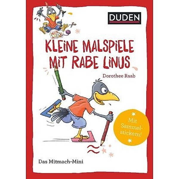 Duden Minis (Band 40) - Kleine Malspiele mit Rabe Linus, Dorothee Raab