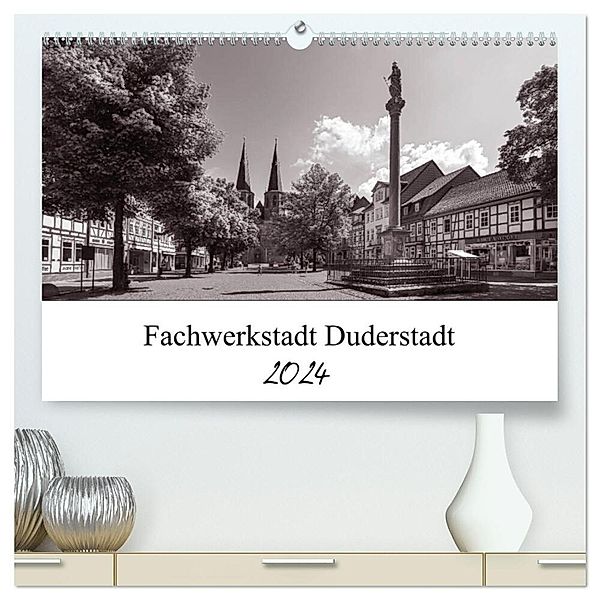 Duderstadt am Harz (hochwertiger Premium Wandkalender 2024 DIN A2 quer), Kunstdruck in Hochglanz, Steffen Gierok ; Magik Artist Design