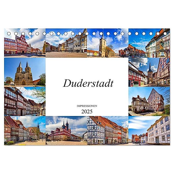 Duderstadt Impressionen (Tischkalender 2025 DIN A5 quer), CALVENDO Monatskalender, Calvendo, Dirk Meutzner