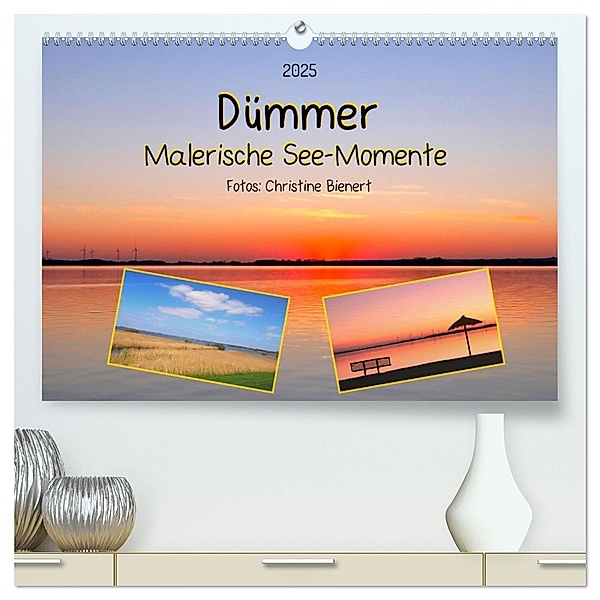 Dümmer, Malerische See-Momente (hochwertiger Premium Wandkalender 2025 DIN A2 quer), Kunstdruck in Hochglanz, Calvendo, Christine Bienert