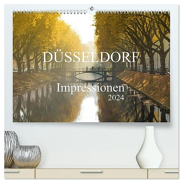 Düsseldorf Impressionen (hochwertiger Premium Wandkalender 2024 DIN A2 quer), Kunstdruck in Hochglanz, pixs:sell