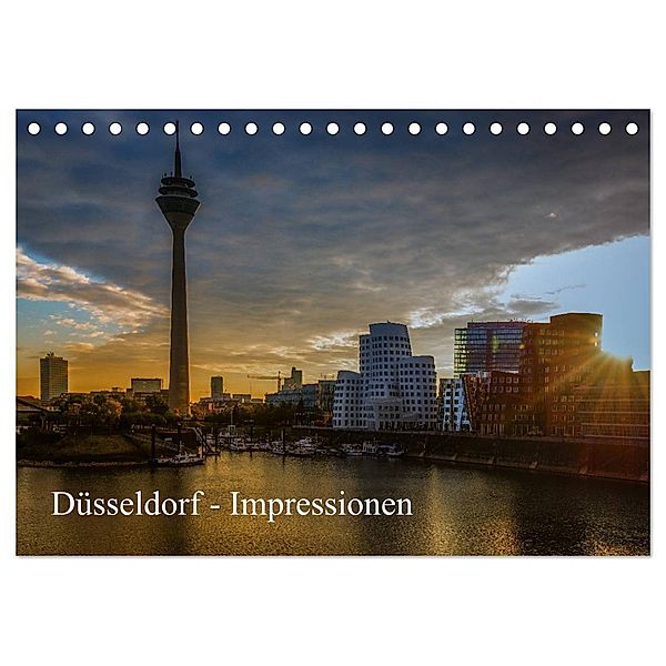 Düsseldorf - Impressionen (Tischkalender 2024 DIN A5 quer), CALVENDO Monatskalender, Michael Fahrenbach