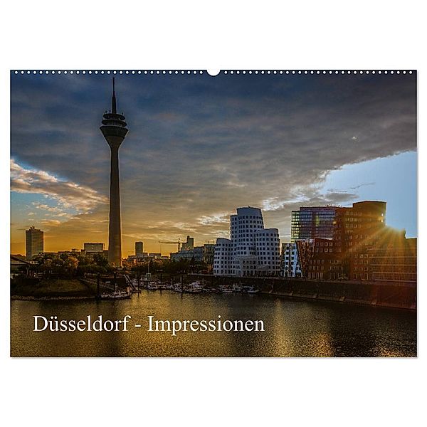 Düsseldorf - Impressionen (Wandkalender 2024 DIN A2 quer), CALVENDO Monatskalender, Michael Fahrenbach