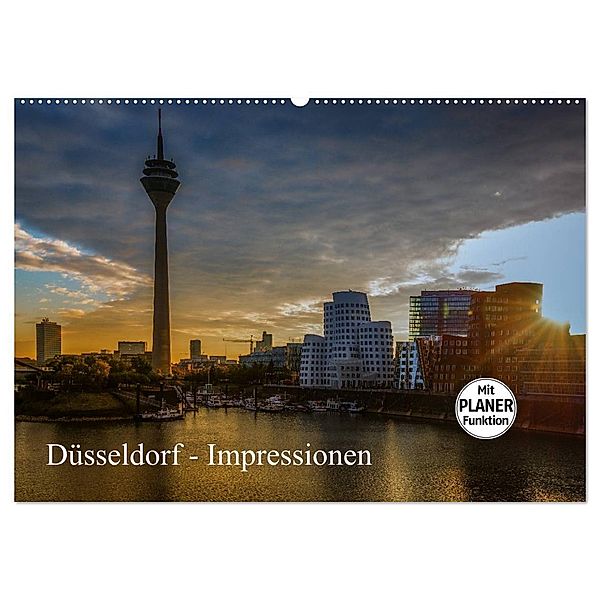 Düsseldorf - Impressionen (Wandkalender 2024 DIN A2 quer), CALVENDO Monatskalender, Michael Fahrenbach