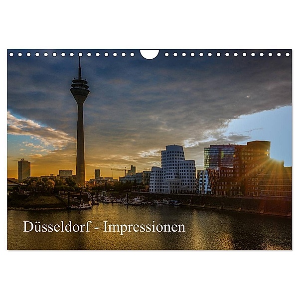 Düsseldorf - Impressionen (Wandkalender 2024 DIN A4 quer), CALVENDO Monatskalender, Michael Fahrenbach