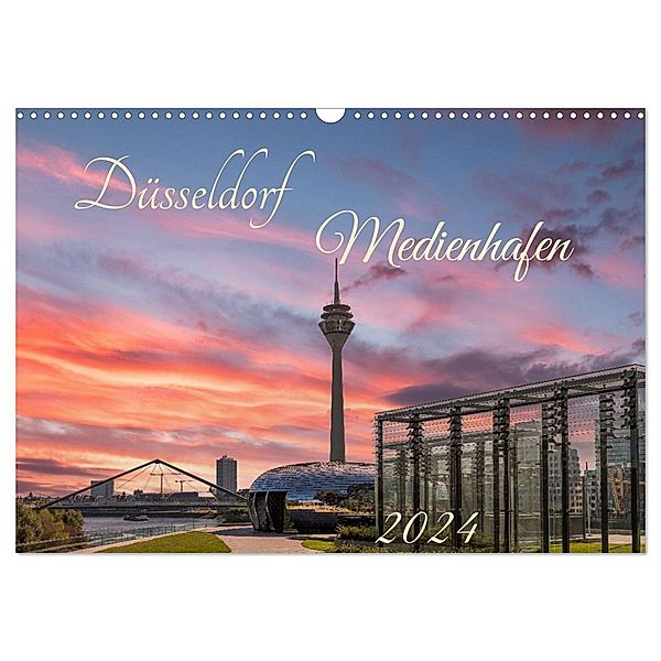 Düsseldorf Medienhafen (Wandkalender 2024 DIN A3 quer), CALVENDO Monatskalender, Holger Weigelt