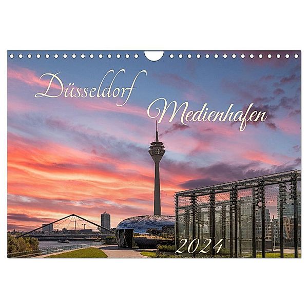 Düsseldorf Medienhafen (Wandkalender 2024 DIN A4 quer), CALVENDO Monatskalender, Holger Weigelt