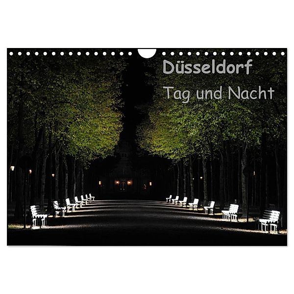 Düsseldorf Tag und Nacht (Wandkalender 2024 DIN A4 quer), CALVENDO Monatskalender, Susanne Terhoeven