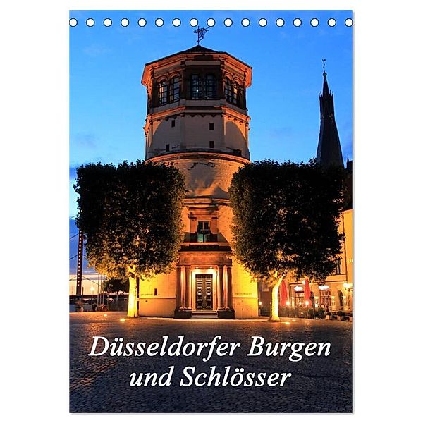 Düsseldorfer Burgen und Schlösser (Tischkalender 2024 DIN A5 hoch), CALVENDO Monatskalender, Michael Jäger- mitifoto