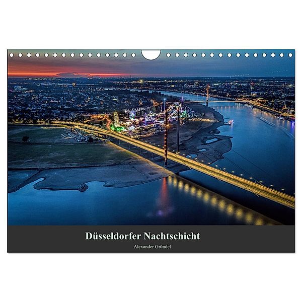 Düsseldorfer Nachtschicht (Wandkalender 2025 DIN A4 quer), CALVENDO Monatskalender, Calvendo, Alexander Gründel