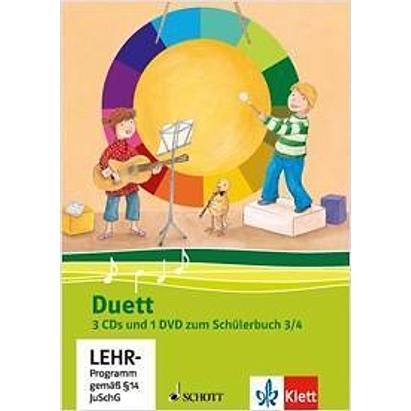 Duett, Ausgabe Grundschule, Neubearbeitung: 3./4. Schuljahr, 3 Audio-CDs und 1 Video-DVD zum Schülerbuch